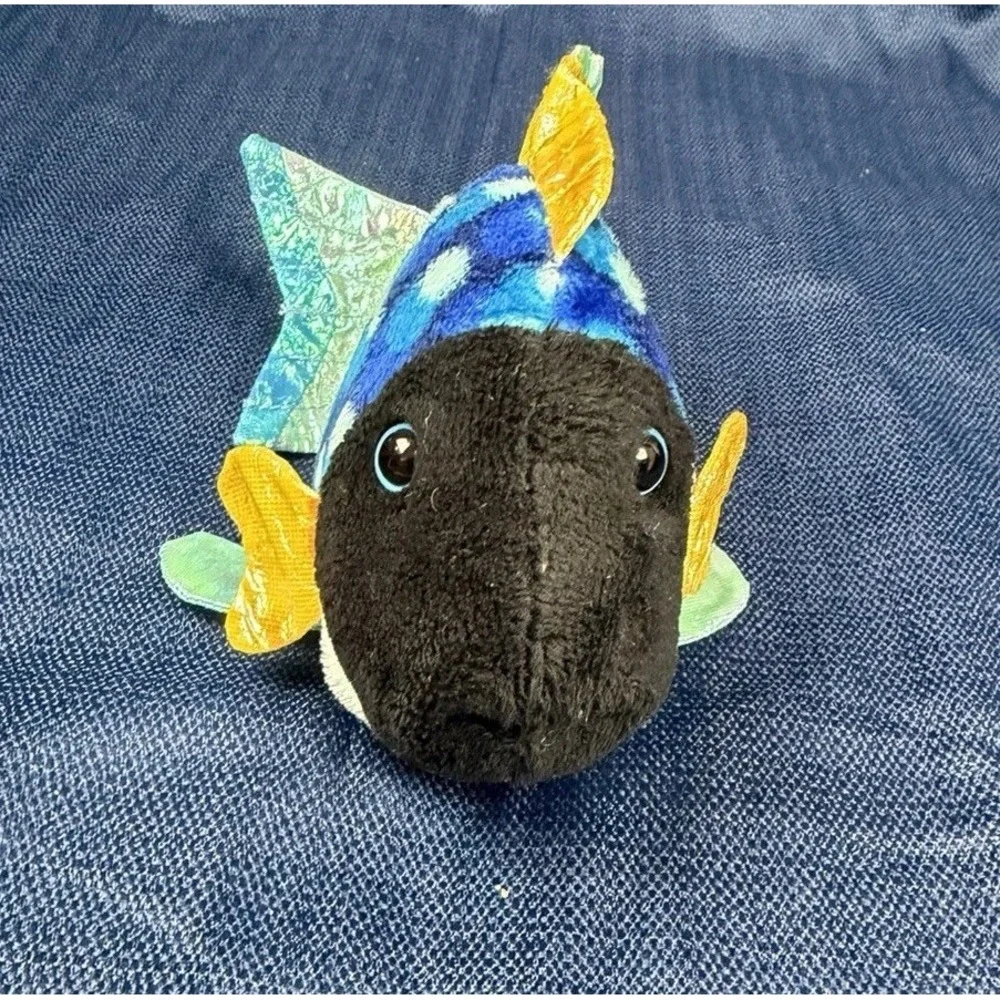 Ganz Webkinz Lil Kinz Blue TriggerFish Stuffed Animal Retired No Code HS526